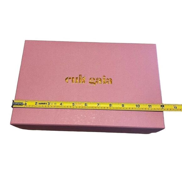 Cult Gaia Pink Empty Shoe Box 12x7.5x4” Gift Storage Tissue Paper Purse Set - Picture 8 of 8